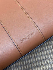 Y TOTE BAG 39 IN TAWNY BROWN CALFSKIN