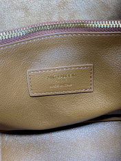 LE 5 À 7 SMALL SUPPLE 22 IN TORTILLA BROWN CALFSKIN GOLD BUCKLE