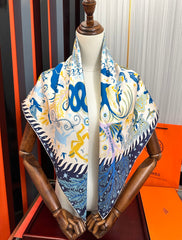 CHANEL 25S SCARF 90 IN SILK 709580