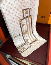 LV SCARF 90 CM IN SILK 719908