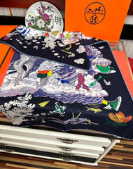 HERMES 25S SCARF 90 IN SILK 724701