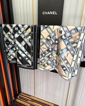 CHANEL 25S SCARF 90 IN SILK 727362
