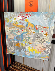HERMES 25S SCARF 90 IN SILK 727408