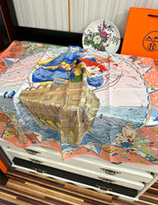 HERMES 25S SCARF 90 IN SILK 730532