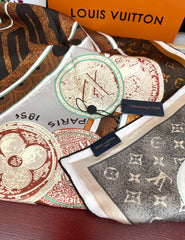 LV SCARF 90 CM IN SILK 730534