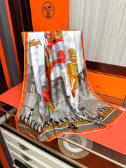 HERMES 25S SCARF 90 IN SILK 730546