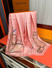 LV SCARF 90 CM IN SILK 733840