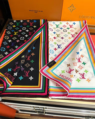 LV SCARF 90 CM IN SILK 07