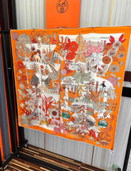HERMES 25S SCARF 90 IN SILK 735740