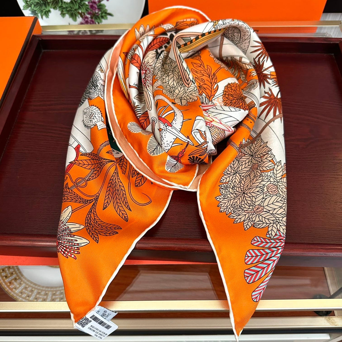 HERMES 25S SCARF 90 IN SILK 735740