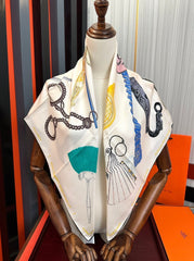 HERMES 25S SCARF 90 IN SILK 005