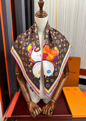 LV SCARF 90 CM IN SILK 738413