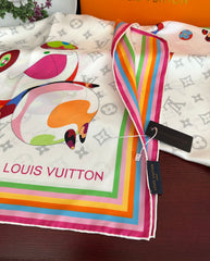 LV SCARF 90 CM IN SILK 738414