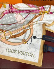 LV SCARF 90 CM IN SILK 738452