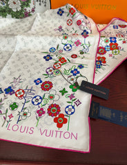 LV SCARF 90 CM IN SILK 01