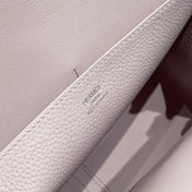HALZAN 25 HANDLE BAG IN BABY PINK GRAINED CALFSKIN