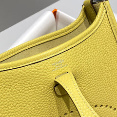 MINI NEO 18 EVELYNE BAG IN BUMBLEBEE YELLOW GRAINED CALFSKIN