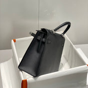 KELLY 32CM IN NOIR EPSOM CALFSKIN PALLADIUM HARDWARE
