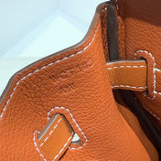 HM BIRKIN 30CM IN VEAU BARENIA SWIFT CALFSKIN ERCU TOILE CANVAS