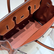 HM BIRKIN 35CM IN VEAU BARENIA SWIFT CALFSKIN ERCU TOILE CANVAS