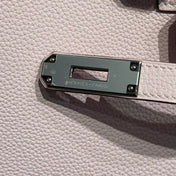 HERMES 25S BIRKIN 30 IN PINK BABY CALFSKIN SILVER HARDWARE