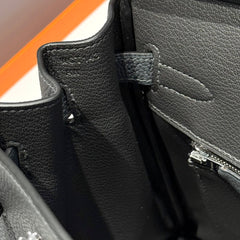 HM BIRKIN 30CM GREY TOGO SILVER HARDWARE