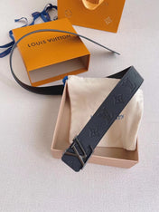 LV 25S BELT 40 MM IN BLACK CALFSKIN 593217