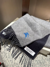 REVERSIBLE SCARF 180 CM IN GRAY CASHMERE 407414