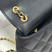 CC BACKPACK 22 IN BLACK GRAINED CALFSKIN