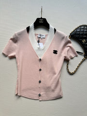 CC Knitted Top Pink Wool