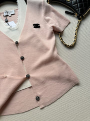 CC Knitted Top Pink Wool