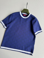 GUCCI SHORT-SLEEVE KNIT TOP STYLE 123