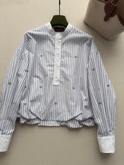 GUCCI 26S MANDARIN COLLAR SHIRT 324