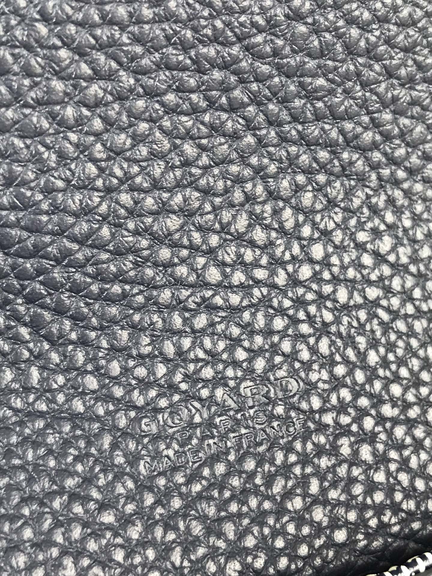 GRAND BLEU 16 IN NAVY BLUE GOYARDINE CANVAS AND LAMBSKIN