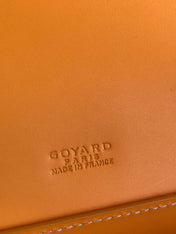 DUCHESSE MARIE-CAROLINE BAG 25 IN YELLOW GOYARDINE CANVAS AND SMOOTH CALFSKIN