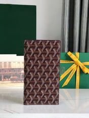 RICHELIEU WALLET 19 IN WINE RED GOYARDINE CANVAS