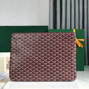 SÉNAT MGM POUCH 40 IN BURGUNDY RED GOYARDINE CANVAS