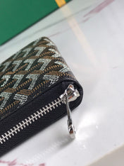 MATIGNON MINI WALLET 11 IN BLACK GOYARDINE CANVAS AND CALFSKIN