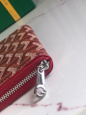 MATIGNON MINI WALLET 11 IN CLASSIC RED GOYARDINE CANVAS AND CALFSKIN