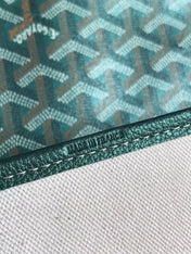 SAINT LOUIS PM 34 IN GREEN GOYARDINE CANVAS AND CALFSKIN