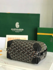 GOYA 26S BOEING 25MM IN BLACK GOYARDINE CANVAS AND CALFSKIN
