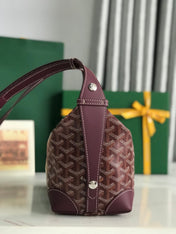 GOYA 26S BOEING 25MM IN BURGUNDY RED GOYARDINE CANVAS AND CALFSKIN
