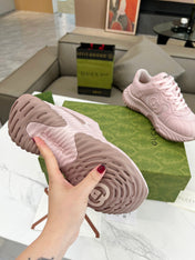 GG RIPPLE TRAINER LIGHT PASTEL PINK LAMBSKIN