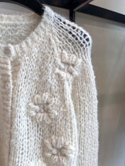 CELINE 25S CROCHET SLEEVE KNIT JACKET 0085