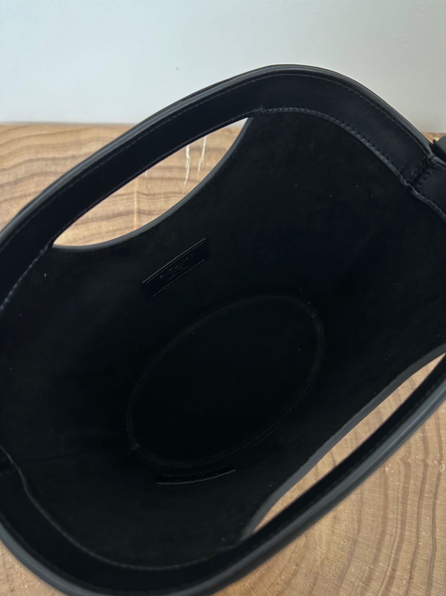 MINI 29 BLACK SOLF CALFSKIN BASKET BAG