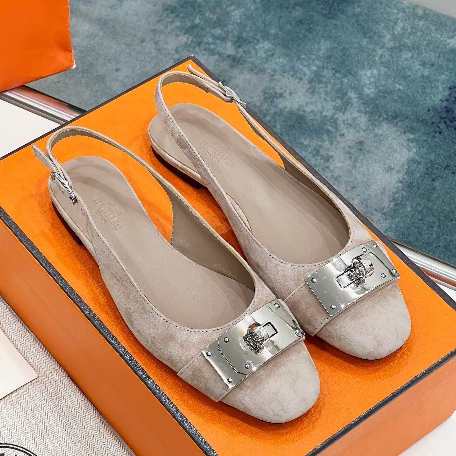 INNOCENTE SLINGBACK PINK NUDE SUEDE