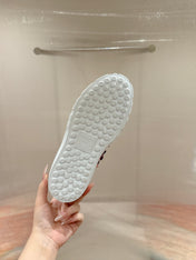 RUNWAY SEQUIN CASUAL SHOES IN CREPE PINK CALFSKIN