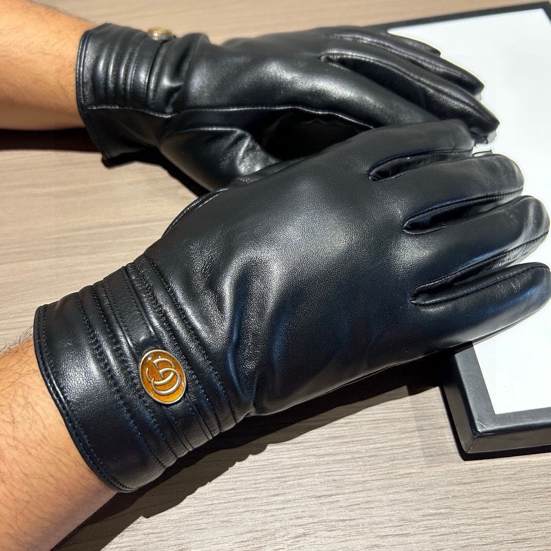 TOUCHSCREEN GLOVES IN BLACK LAMBSKIN 435967