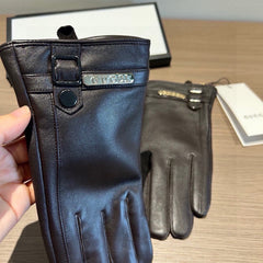 TOUCHSCREEN GLOVES IN BLACK LAMBSKIN 440503