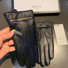 TOUCHSCREEN LAMBSKIN GLOVES BLACK 456312